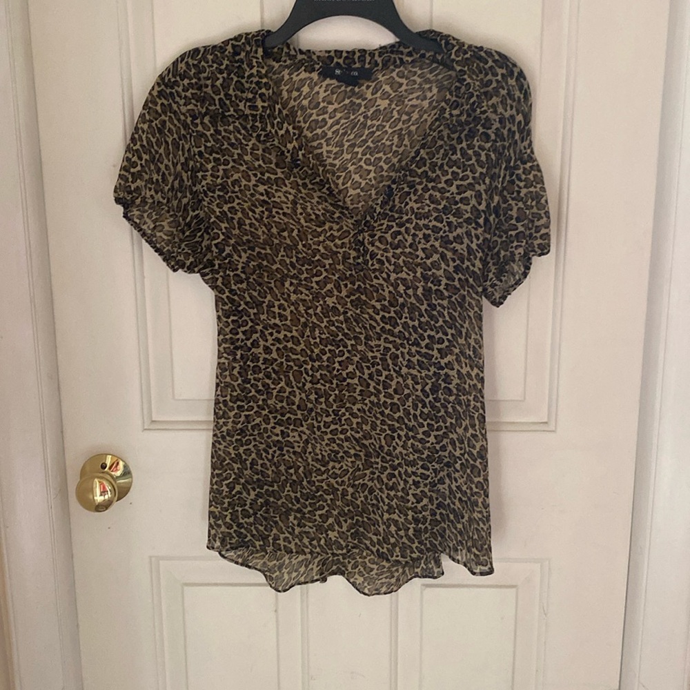 🪷🪷🪷Style & co leopard print blouse